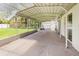 Covered patio overlooking the backyard, perfect for outdoor dining and relaxation at 916 Glendale St, Orlando, FL 32807