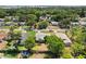 Scenic aerial view of a single-story home amidst a tranquil neighborhood with lush greenery at 1007 3Rd St, Port Orange, FL 32129