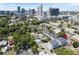 Great aerial view of townhomes located near downtown with city views and ample parking at 117 E Concord St # 7, Orlando, FL 32801