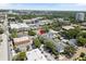 High angle view of the townhomes pinpointed for location in the city, with businesses and restaurants nearby at 117 E Concord St # 7, Orlando, FL 32801