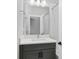 Bathroom features a modern vanity with a quartz countertop and a shower at 117 E Concord St # 7, Orlando, FL 32801