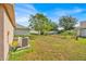 Well-kept backyard features lush lawn, attractive landscaping, and a white fence, perfect for relaxation at 125 Owenshire Cir, Kissimmee, FL 34744
