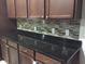 Kitchen with granite countertop and tile backsplash at 12610 Sawgrass Oak St, Orlando, FL 32824