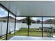 Screened patio shows the backyard with a tree and privacy fence at 12610 Sawgrass Oak St, Orlando, FL 32824