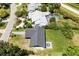 Well-maintained single-story home features a dark roof, contrasted by a spacious, green yard at 17 S Flag Ct, Kissimmee, FL 34759