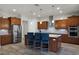 Beautiful kitchen with stainless steel appliances, granite countertops, and wood cabinets at 2260 Grayling St, Orlando, FL 32820