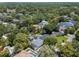 Overhead shot showcases a vibrant residential area with verdant foliage, manicured lawns, and a variety of home styles at 2339 Lafayette Ave, Winter Park, FL 32789