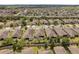 Expansive aerial view showcasing the neighborhood's layout and lush green spaces at 2554 Stargrass Cir, Clermont, FL 34715