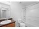 Bathroom with a shower-tub combo at 305 Grande Lake Dr, Daytona Beach, FL 32124