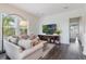 Cozy living room with comfortable seating, large windows, and modern decor for relaxation and enjoyment at 8478 Karrer Ter, Orlando, FL 32827
