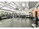 Spacious gym area with free weights, mirrors, and exercise equipment at 101 S Eola Dr # 810, Orlando, FL 32801