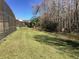 Expansive backyard with a mix of lush grass and natural wooded backdrop at 116 Blackwater Ct, Kissimmee, FL 34743