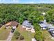 This aerial view showcases the property and its surroundings, highlighting its location within a lush, green neighborhood at 1906 S Summerlin Ave, Sanford, FL 32771