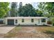Charming single-story home with a freshly painted facade, attached garage, and simple landscaping at 1957 Deloy Dr, Daytona Beach, FL 32119