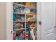 Well-organized closet with ample storage shelves at 2941 Marlberry Ln, Clermont, FL 34714