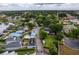 Residential neighborhood aerial view featuring mature trees and well-maintained lawns at 3241 Downs Cove Rd, Windermere, FL 34786