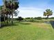 Spacious backyard with lush green grass and views of a serene lake and trees, perfect for outdoor enjoyment at 3840 Caledonia Ave, Apopka, FL 32712