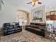 Open-concept living area connecting the dining and kitchen, ideal for entertaining at 3840 Caledonia Ave, Apopka, FL 32712