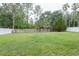 Fenced backyard provides plenty of space for outdoor activities and is surrounded by mature trees at 508 Key Ct, Orlando, FL 32828