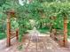 Cozy backyard pergola with table and chairs, perfect for outdoor relaxation at 5852 Medinah Way, Orlando, FL 32819