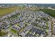 Panoramic aerial view of a Primary-planned neighborhood with commercial property in the background at 6875 Bridgman St, Orlando, FL 32827