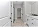 Bright bathroom featuring modern fixtures, a glass-enclosed shower, and an elegant design at 8202 Sw 123Rd Ter, Dunnellon, FL 34432