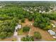 Aerial view showcases the property's expansive lot and surrounding lush landscape at 10059 Sali Dr, Orlando, FL 32817