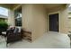 Cozy front porch featuring comfortable seating, stone accents, and an inviting entrance at 1089 Seburn Rd, Apopka, FL 32703