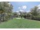 A beautiful dog park with fenced in area and a bench at 15378 Gilligan Ct, Winter Garden, FL 34787
