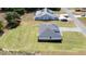 Overhead view of the house and backyard illustrating the property's size within its surroundings at 16655 Sw 43Dr Terrrace Rd, Ocala, FL 34473
