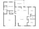 Detailed floor plan showcasing layout including primary bedroom, kitchen, living room, and screened porch at 2104 E Parkton Dr, Deltona, FL 32725