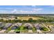 Aerial view of the neighborhood showcasing multiple houses in a suburban community at 228 Bergamot Loop, Davenport, FL 33837