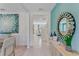 Bright entryway featuring modern decor, tile flooring, and an inviting open view to the living space at 279 Wisteria Ct, Deltona, FL 32738