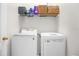 Well-lit laundry room equipped with modern washer and dryer at 2810 San Jacinto Cir # 2810, Sanford, FL 32771