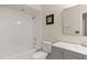 Updated bathroom with shower and single-sink vanity at 4643 Fern Pine Dr, Orlando, FL 32808