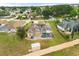 Aerial view of the property highlighting the pool and backyard at 507 Westwind Dr, Davenport, FL 33896