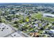 Overhead view capturing the charming residential neighborhood with tree-lined streets at 642 Carver Dr, Lake Wales, FL 33853
