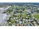 Expansive aerial view of a residential neighborhood with mature trees and well-maintained lawns at 642 Carver Dr, Lake Wales, FL 33853