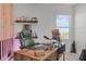 Comfortable office space featuring a large desk and view at 1123 Dora Parc Ln, Mount Dora, FL 32757