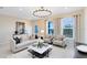 Inviting living room boasts natural light, neutral tones, stylish furnishings, and modern decor at 11360 Blue Bay Dr, Orlando, FL 32832