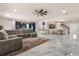 Spacious open layout living area showcasing the kitchen, dining, and living space at 13462 Panama Beach Ct, Orlando, FL 32827