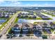 Overhead view showing the property's location within a community and close proximity to a lake at 13758 Tybee Beach Ln, Orlando, FL 32827