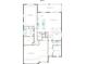 Floor plan of the first floor showing kitchen, owner's suite, gathering room, and garage at 13758 Tybee Beach Ln, Orlando, FL 32827