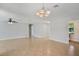Spacious living room with tile flooring and a view of the pool at 1620 Texas Ct, Tavares, FL 32778