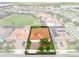 Bird's eye view of home in a planned community featuring tile roof and manicured lawn at 16696 Otterchase Ln, Winter Garden, FL 34787