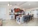 Well-equipped kitchen featuring an island, stainless steel appliances, and ample counter space for food preparation at 186 Nw 44Th St, Ocala, FL 34475