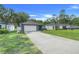 Charming single-story home boasts a green lawn, driveway, and stylish exterior paint at 25106 Quaker Ridge Ave, Sorrento, FL 32776