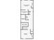 Upstairs floor plan with Primary bedroom, bathroom, and laundry room layout, providing a clear view of the living space at 2662 Mayaguana St, Kissimmee, FL 34747