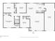 Detailed floor plan showcasing the layout of the home, including the kitchen, bedrooms, and living areas at 384 Zinnia Dr, Casselberry, FL 32707