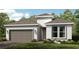 Charming single-story home with a two-car garage and manicured front lawn at 4209 Barbuda Ln, Kissimmee, FL 34758